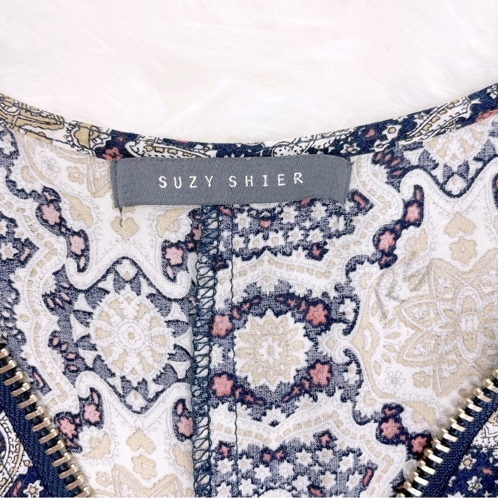BOHO Midi Dress With Floral Mandala Print Size Small - Picture 6 of 8